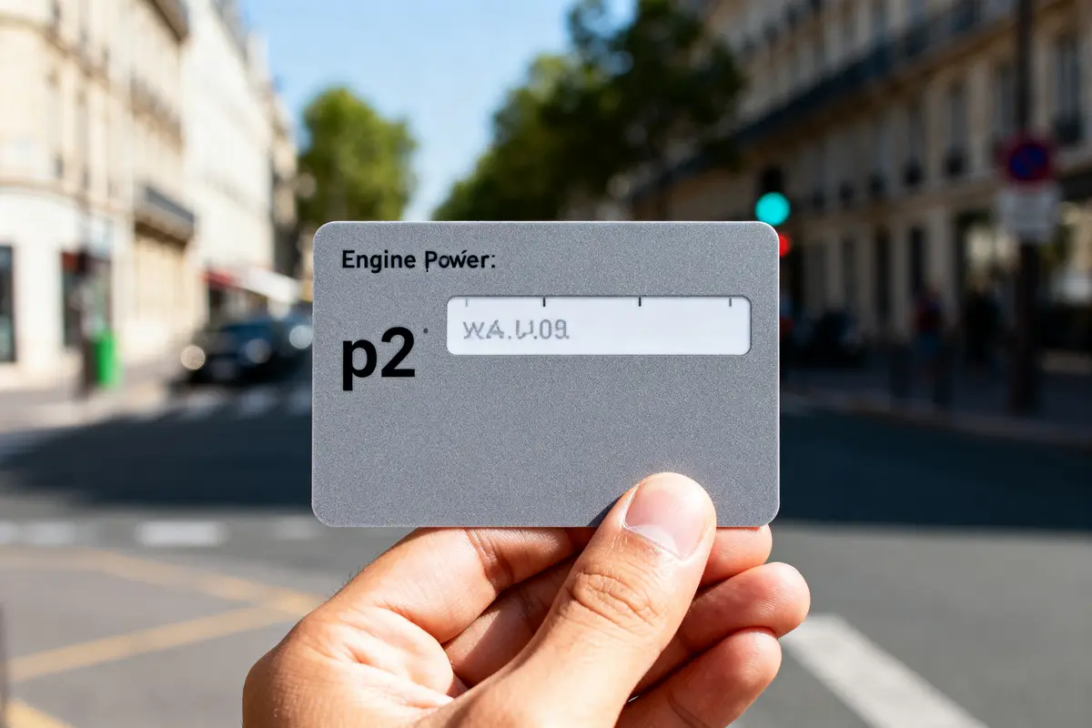 P2 sur carte grise : Signification, puissance et conversion kW