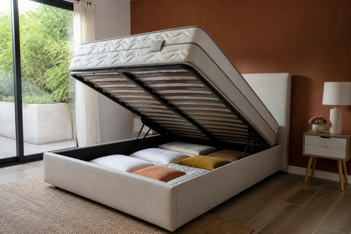 Bultex lit coffre : Confort, rangement et sommier Asteroid 160×200
